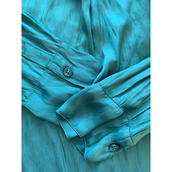 Zadig & Voltaire Women's Tink Satin Simple V-Neck Filament Blouse Sz XS - Picture 6 of 7